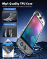 Transparent Clear Case for Switch 2 Console Joypad Split Protective Cover Skin Protector for Switch 2 Accessories.