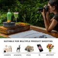 3-in-1 Photography Table.360° Rotating Table Adjustment Video Shooting Prop Jewelry Shoe Display Stand 3-speed Electric Rotation.