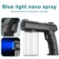 NEW 280Ml Barber Sprayer Wireless Electric Sanitizer USB Nano Blue Light Steam Spray Disinfection Gun For Garden Atomizer Tools. 