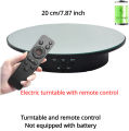 Motorised Rotating Carousel with Remote Control, Jewelry Display, Photography and Video, 360 Degrees, 3-position Adjustment. 
