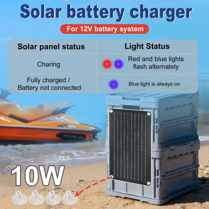 10W%2012V%20Solar%20Battery%20Charger%20&%20Maintainer%20Pro,%20Built-in%20UltraSmart%20MPPT%20Charge%20Controller,10W%20Solar%20Panel%20Trickle%20Charging%20Kits%20-%20Image%203