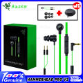 Razer Hammerhead Pro v2 earphone 3.5mm wired in ear gaming headset with MIC (gaming headset with box). 