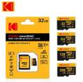 Kodak Micro SD Card Memory Card Class 10 32GB 64GB 128GB 256GB U3 4K High Speed Cartao De Memoria Flash Memory TF Mecard C10. 