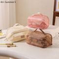 Large Capacity Makeup Storage Bag Hollow Women Multifunctional Mesh Tote Cosmetic Case Bag Travel Transparent Toiletry Pouch. 