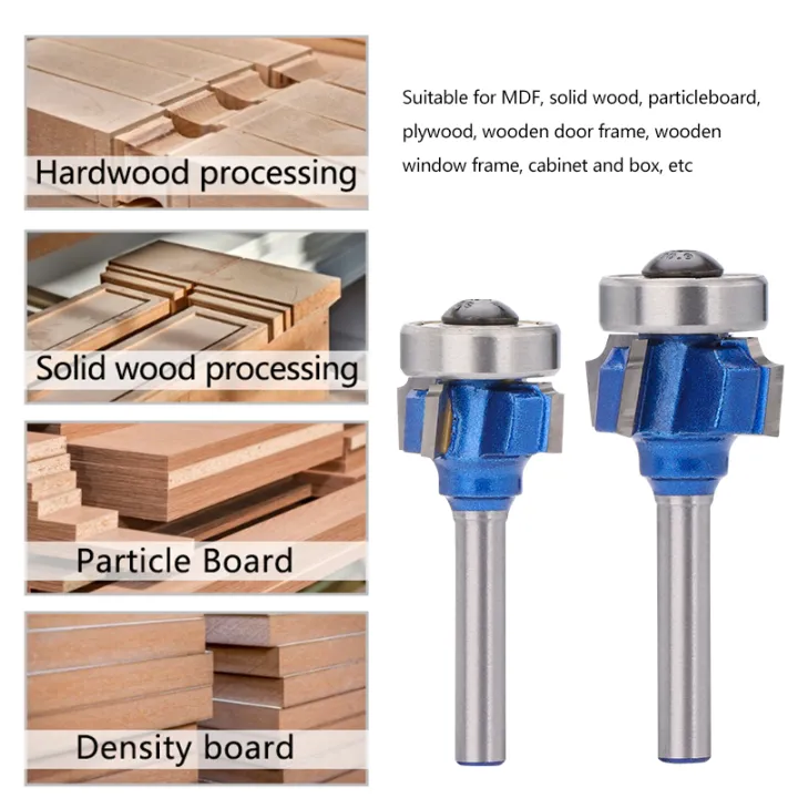CMCP%201pc%206mm%20Shank%20Corner%20Round%20Router%20Bit%20R1%20R2%20R3%20Trimming%20e%20Edge%204%20Teeth%20Woodworking%20Milling%20Cutter%20-%20Image%204
