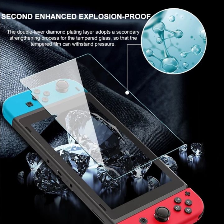 1/2/3PCS%209H%20Tempered%20Glass%20Screen%20Protector%20Compatible-Nintendo%20Switch%20OLED/%20NS%20Hard%20Protector%20Film%20for%20Switch%20Lite%20Game%20Console%20-%20Image%204