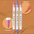 Professional Dual Tip Acrylic Marker, Acrylic Paint Marker, 12/24/36 Colours Paint Maker Pens, Round Tip Drawing Markers, Acid Free. 