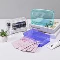 Colorful Transparent Cosmetic Bag Women Makeup Bag PVC Jelly Wash Bag Large Capacity Travel Cosmetics Organizer Makeup Pouch. 