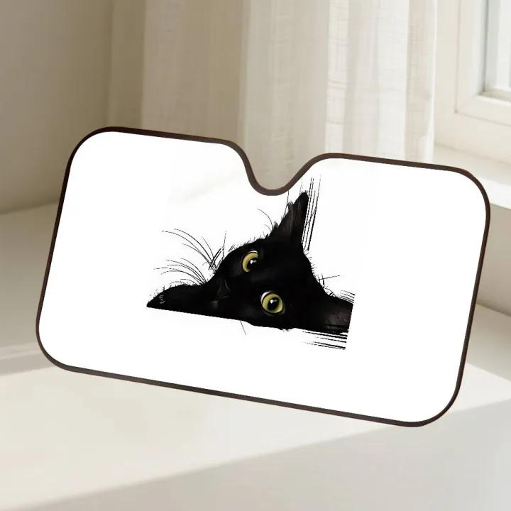 Black%20And%20White%20Cat%20Car%20SunShade%20Windscreen%20Front%20Window%20Visor%2070x130cm%20Sun%20Visor%20Solar%20Protect%20Plaid%20%20Novelty%20Car%20-%20Image%204