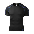 Summer Men Running T Shirt Sportswear Male Elastic T-shirt Gym Fitness Tops Tee Athletic Tights Sport Compression T Shirt Men. 