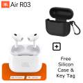 JBL Air R03 Bluetooth AirPods With Silicone Case A Grade Premium Quality. 
