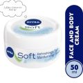 Nivea Soft Light Jar Moisturising Cream - 50ml (Indian). 