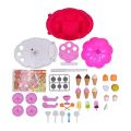 Luxury Sweet Shopping Battery Operated Plastic Ice Cream Trolley Pretend Role Play Educational Toy Set, LED, Music for Kids (Multicolour). 
