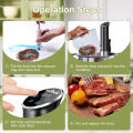 1100W Vacuum Sous Vide Cooker IPX7 Waterproof Slow Cooker with Digital Display LCD Touch Immersion Circulator Accurate Cooking. 