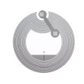 White NFC Stickers Protocol ISO14443A13.56MHz NTAG 213 215 Universal Label RFID Tags and All NFC Phones 25mm. 