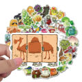 50Pcs Cartoon Cute Classic Game Plants Vs Zombies (PVZ) Water Bottle Storage Box Sticker Mobile Phone Case DIY Stickers. 