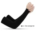 A Pair of Four Colors UV Protection Arm Cooling Sleeves for Outdoor Activities - Stay Cool and Protected from Harmful Sun Rays. 