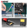 ANENG SL105 Digital Electric Soldering Iron kit Adjustable Temperature Welding Tool Portable Electrocautery Station 110V/220V. 