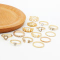 14-Piece Love Shape Ring Set for Girls – Cute Fashion Jewelry, Birthday Gift Idea.