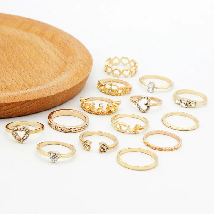 14-Piece%20Love%20Shape%20Ring%20Set%20for%20Girls%20%E2%80%93%20Cute%20Fashion%20Jewelry,%20Birthday%20Gift%20Idea%20-%20Image%202
