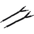 Mens Fashion Shirt Stays Garters Y Shape Military Adjustable Elastic Shirt Holders Straps Sock Non-slip Clamps Leg Suspenders.
