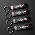 Keychain Motorcycle High-Grade Leather Keyring For Yamaha YZF-R7 YZF-R3 YZF-R6 YZF-R15 YZF-R25 YZF R7 R1 R1M R3 R6 R15 R25 R125.