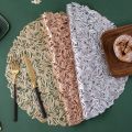 Product details of 2/4/6 PVC Round Gold Placemats Elegant Tablemats-Dandelion Flower Shape Placemats Vinyl Place Mats for Kitchen Dining Table Holiday Wedding Product details of 2/4/6 PVC Round Gold Placemats Elegant Tablemats-Dandelion Flower Shape Place. 