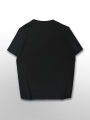 【12081】Plus size women's round neck short sleeve T-shirt with elastic half sleeves and trendy prints. 