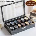 3/6/10/12 Watch Winder Automatic Watches Shaker Carbon Fiber Mechanical Watch Box Watch Jewelry Display Box Storage Case. 