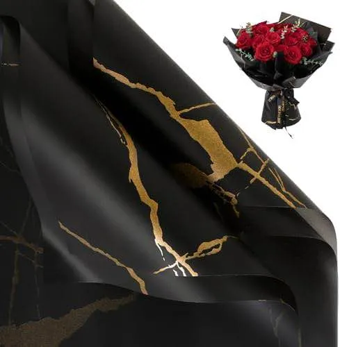 Sheet%20Flower%20Wrapping%20Paper%20Pack%20-%20Waterproof%20Floral%20Bouquet%20Wrapping%20Paper,%20Florist%20Supplies%20Packaging%20Paper%20for%20Wedding%20Birthday%20Gift%20DIY%20(Black)%20-%20Image%203