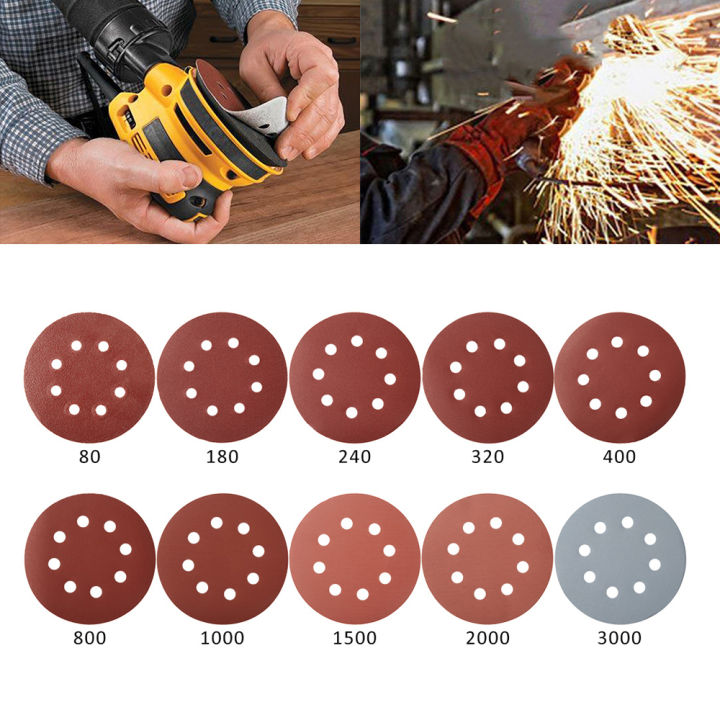 100Pcs%205inch%20Sandpaper%208%20Hole%2080Grit-3000Grit%20Mixed%20Sanding%20paper%20Round%20Auto%20Self-adhesive%20Sand%20125mm%20Sanding%20Pad%20Polishing%20Tool%20-%20Image%204