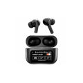 Airpods_Pro A9 ANC/ENC Dauble Dark Noise Reduction Battery Display Touch Control Bass Boosted Sound Quality Bluetooth Wireless Earbuds For Android and iOS/Airpods pro/Airpods pro black/Ambie/Airpods. 