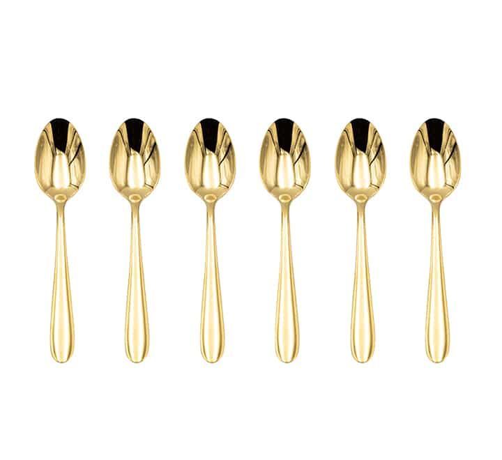 Coffee spoon stinless steel gold colour 6 PCS