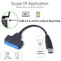 Tos302-portable USB 3.0 to SATA hard disk Converter Cable converter fast transmission support 2.5 inch external SSD hard disk drive adapter. 
