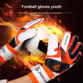 Youth Padded Football Gloves Flexible Grip Palm Soccer Lineman Goalie Goalkeeper Gloves for Kids Boys Men kids football gloves. 