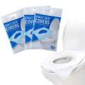 10Sheet Pack Disposable Toilet Seat Covers, Commode Seat Cover, Biodegradable for Travel Disposable Toilet Covers for Disposable Toilet Clean Hygienic Waterproof Portable Toilet Cover. 