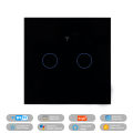 MOES Matter Tuya WiFi Smart Light Switch Glass Touch Control Fireproof Neutral Wire Required With Alexa Google Home HomeKit lightify. 