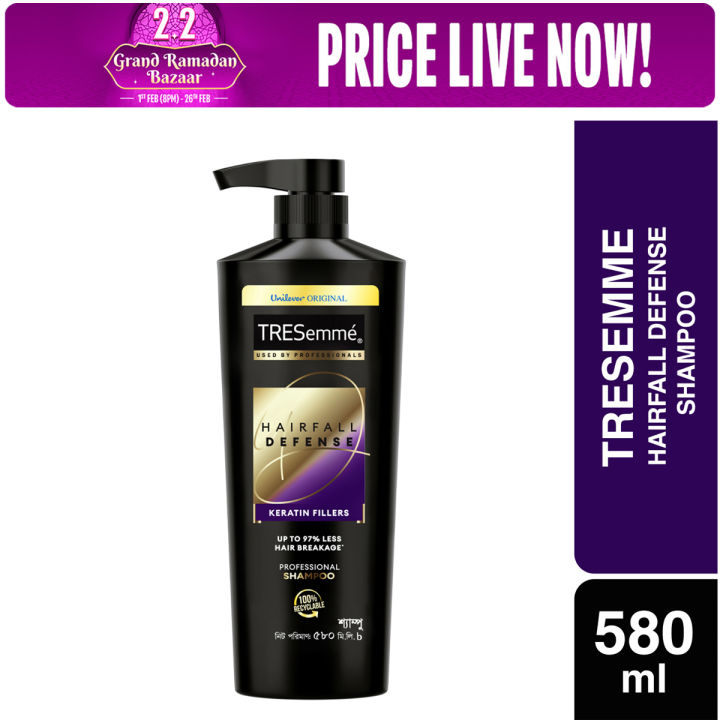 Tresemme Shampoo Hair Fall Defense 580ml