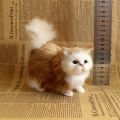 Simulation Cat Plush Toys Soft Stuffed Kitten Model Fake Cats Realist Animals for Kids Girls Birthday Valentine's Day . 