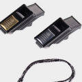 1 Pc Referee Whistle Gold / Silver Big Sound Whistle Seedless Plastic Whistle Professional Soccer Basketball Whistle. 