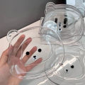 1 Pc Lovely Bear Food Storage Tray Dried Fruit Snack Plate Appetizer Serving Platter For Party Candy Pastry Nuts Dish.