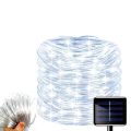 7m 50LED Outdoor LED Solar Tube Rope Fairy Light Waterproof Christmas Decoration String Lamp For Garden Fence Yard Balcony.