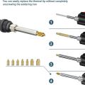 Heat Embedded Nuts Adaptors M2 M2.5 M3 M4 M5 M6 Head Insertion Tips Kit For 936 Soldering Iron Pen. 