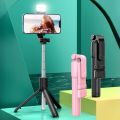 Foldable Selfie Stick Portable Mini Tripod 360 Rotation Selfie Stick With Detachable Wireless Bluetooth Remote For iPhone .