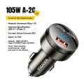 Essager 105W USB Car Charger Quick Charge 4.0 QC4.0 QC3.0 QC SCP PPS PD USB Type C Fast Charging For iPhone 14 15 Phone.