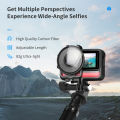 TELESIN 116cm Carbon Fiber Monopod Selfie Stick Extendable With 1/4 Screw For  Hero Insta360 Osmo Action Camera. 