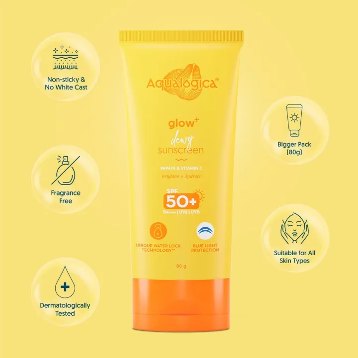 Aqualogica%20Glow+%20Dewy%20Lightweight%20&%20Hydrating%20Sunscreen%20with%20SPF%2050+%20&%20PA++++%20for%20UVA/B%20&%20Blue%20Light%20Protection%20for%20Men%20&%20Women%20-Oily%20and%20Combination%20Skin%20-80g%20-%20Image%207