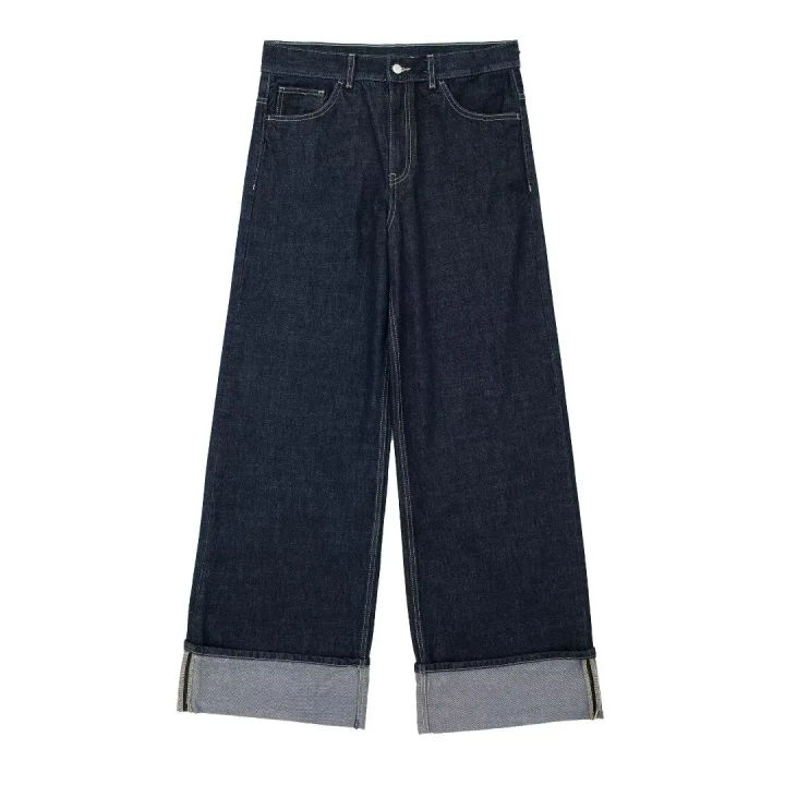 HH%20Women%20Fashion%20Denim%20Set%20Casual%20Lapel%20Long%20Sleeve%20Crop%20Jacket%20Buttons%20Female%20Vintage%20Wide%20Leg%20Loose%20Jeans%20Long%20Pants%20-%20Image%207