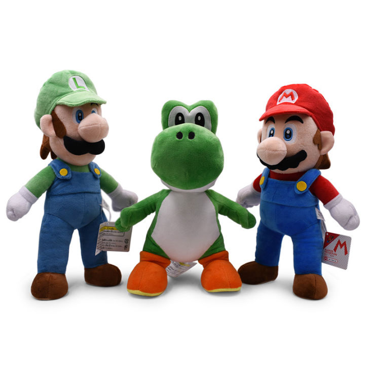 Mario Bros Plush Princess Peach Fire Flower Wonder Bowser Goomba Bowser Jr. Anime Soft Stuffed Animal Dolls Kids Gift