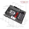 MACHINIST H97M PRO LGA 1150 Motherboard M-ATX Support DDR3 RAM Intel Core I3 I5 I7 E3 CPU SATA3.0 USB3.0 NVME NGFF M.2. 
